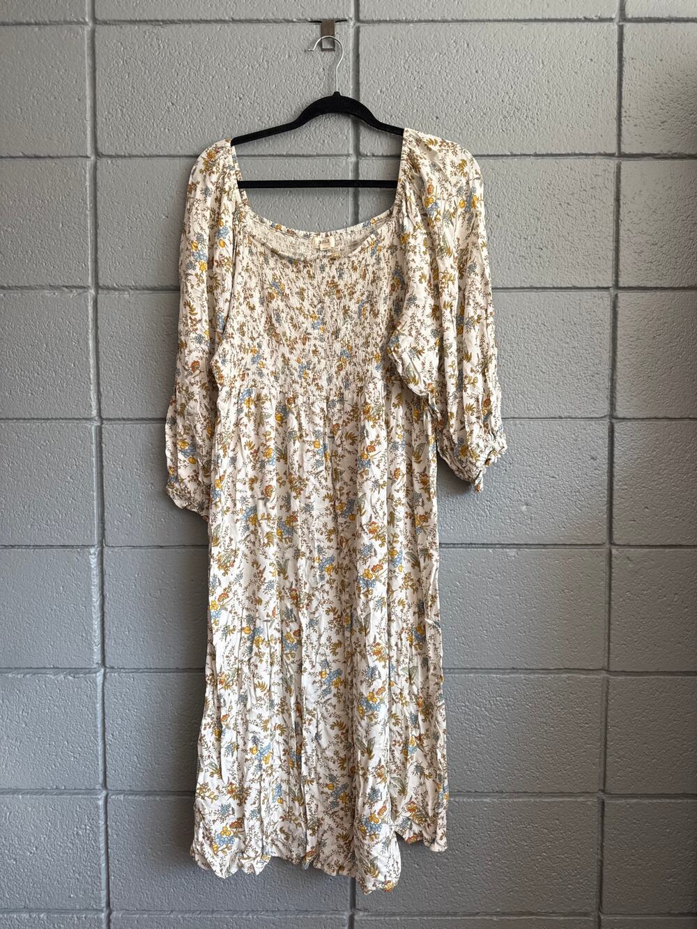 A.N.A Floral Prairie Cottage Core Milkmaid Dress size XL